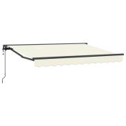 vidaXL Elektrisk Retraktabel Markis Gräddvit 3,5 x 2 m