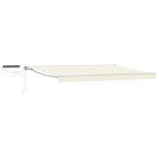 vidaXL Elektrisk Retraktabel Markis Kräm 4 × 3 m