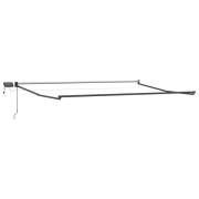 vidaXL Elektrisk utdragbar markisram Antracit 4,5 × 3 m Aluminium