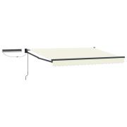 vidaXL Elektrisk Retraktabel Markis Kräm 3,5 x 2,5 m