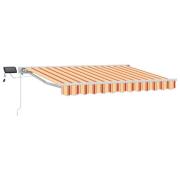 vidaXL Manuell markisram med LED-lampor 3,5 x 2,5 m