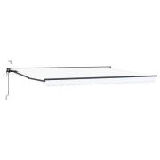 vidaXL Elektrisk Retraktabel Markis Vit 4 × 3,5 m