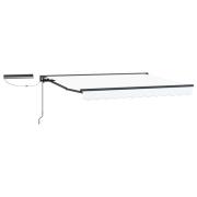 vidaXL Elektrisk Retraktabel Markis Vit 3,5 x 2,5 m