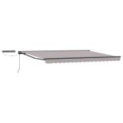 vidaXL Elektrisk Retraktabel Markis Ljusgrå 4 × 3 m