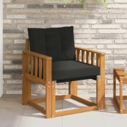 vidaXL 2 Stycke Utomhussoffa Massivt Akaciaträ Naturfärg