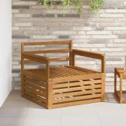 vidaXL 2 Stycke Utomhussoffa Naturlig