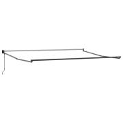 vidaXL Elektrisk utdragbar markisram Antracit 4 x 2 m Aluminium