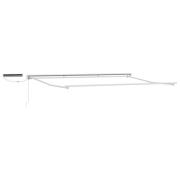 vidaXL Elektrisk utdragbar markisram Vit 4 × 3,5 m Stål