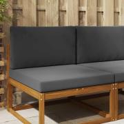 vidaXL Utomhus Soffa Kudde 2 pcs Antracit Polyester