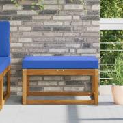 vidaXL Sittkudde Turkos 80 x 40 x 8 cm 100% Polyester