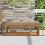 vidaXL Utomhus sitskudde Taupe 111,5 x 40 x 8 cm 100% Polyester