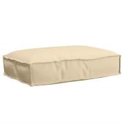 vidaXL Kudde Beige 60 x 40 x 8 cm Oxford Tyg