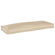 vidaXL Kudde Beige 110 x 40 x 8 cm Oxford Tyg