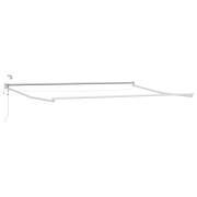 vidaXL Elektrisk utdragbar markisram Vit 4,5 × 3 m Aluminium