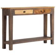 vidaXL Konsolbord massivt trä vintage 118x30x80 cm