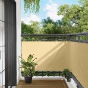 vidaXL Balkong Skärm Sand 100 x 400 cm Oxford Tyg