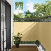 vidaXL Balkong Skärm Sand 110 x 600 cm Oxford Tyg