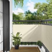 vidaXL Balkong Skärm Kräm 100 x 200 cm Oxford Tyg