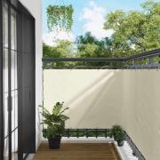 vidaXL Balkong Skärm Kräm 110 x 300 cm Oxford Tyg
