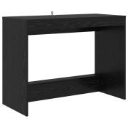 vidaXL Skrivbord för säng Svart ek Konstruerat trä 100 x 45 x 75 cm