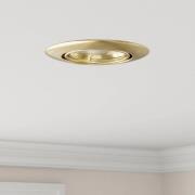 vidaXL Spotlight 12 pcs Guld 9 x 9 x 2.5 cm Metall