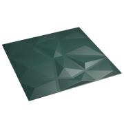 vidaXL Väggpaneler 24 pcs Grön 50 x 50 cm XPS Skum