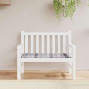 vidaXL Bänkdyna för trädgården grårutig 100x50x3 cm oxfordtyg