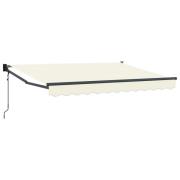 vidaXL Elektrisk Retraktabel Markis Kräm 3 x 2 m