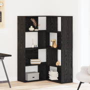vidaXL Garderob 2 pcs Svart Ek 85 x 85 x 140 cm Konstruerat trä
