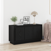 vidaXL Sideboard Svart Ek 102 x 35 x 55 cm Konstruerat trä