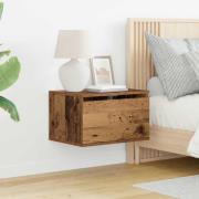 vidaXL Väggmonterad sänggavel 2 pcs Gammalt trä Konstruerat trä