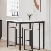 vidaXL Barbord Vit 110 x 110 x 105 cm Massiv furu