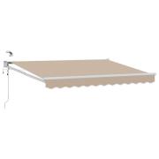 vidaXL Elektrisk Retraktabel Markis Beige 3 x 2 m