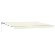 vidaXL Elektrisk Retraktabel Markis Kräm 5 × 3,5 m