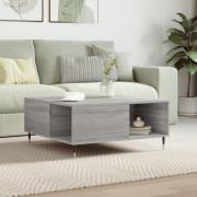 vidaXL Soffbord grå sonoma 80x80x36,5 cm konstruerat trä