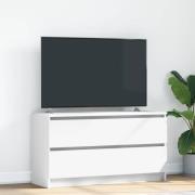 vidaXL TV-bänk vit 100x35x54 cm konstruerat trä