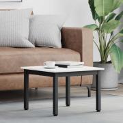 vidaXL Kaffeebord Vit 50 x 50 x 36 cm Massiv furu