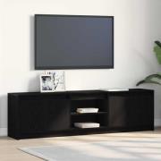 vidaXL TV Enheter 2 pcs Svart 180 x 34 x 50 cm Konstruerat trä