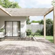 vidaXL Markis vertikal vit 140x800 cm oxfordtyg