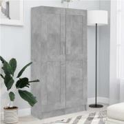 vidaXL Bokskåp betonggrå 82,5x30,5x150 cm konstruerat trä