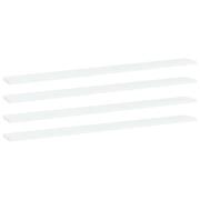 vidaXL Hyllplan 4 st vit 100x10x1,5 cm konstruerat trä