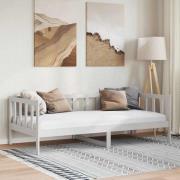 vidaXL Dagbädd vit massiv furu 90x200 cm