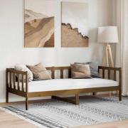 vidaXL Dagbädd honungsbrun massiv furu 90x200 cm