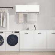 vidaXL Klädhängare vit 100x32,5x35 cm konstruerat trä