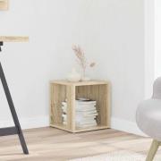 vidaXL Sidobord sonoma-ek 33x33x34,5 cm konstruerat trä