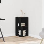 vidaXL Hörnhylla svart 33x33x67 cm konstruerat trä