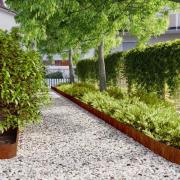 vidaXL Rabattkanter 10 st 15x103 cm flexibelt cortenstål