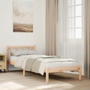 vidaXL Sängram utan madrass extra lång 100x220 cm massiv furu
