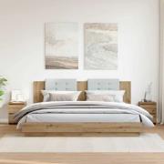 vidaXL Sängbord 2 st artisan ek 30x30x40 cm konstruerat trä