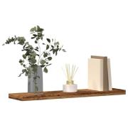 vidaXL Vägghyllor 4 st åldrat trä 40x10x1,5 cm konstruerat trä